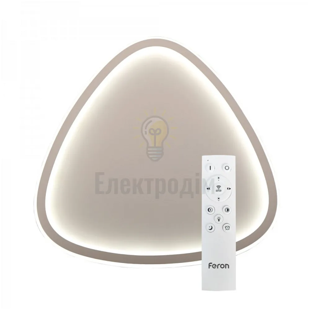 AL6090 60W трикутник, 3840Lm 3000K-6000K 400*400*37mm TRIANGLE 40279  - фото 1