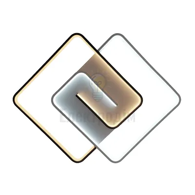Violux LED світильник smart DOMINO VIOLUX квадрат 90W 3000-4000-5000K IP20 білий 220565 — купити в Електродім