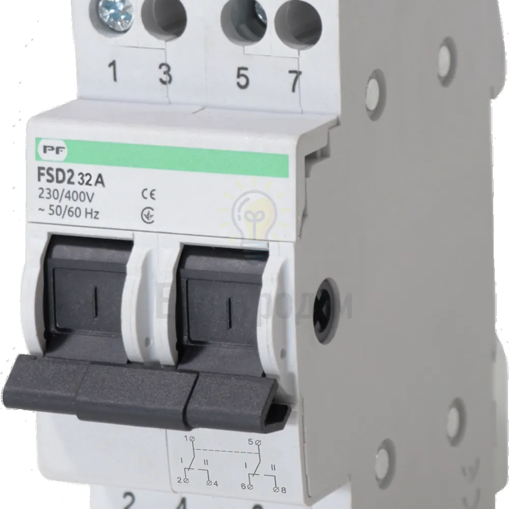 Перемикач навантаження FSD2 2P 32A 1-0-2 FSD22032 