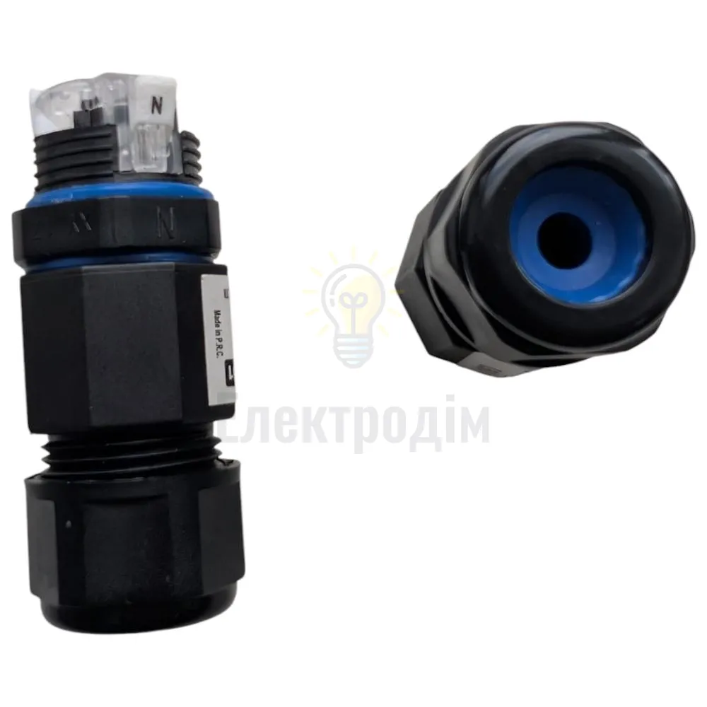 Клема вологозахистна Клема вологозахисна IP68 CONNECTOR-1 HOROZ ELECTRIC 106-004-0001-010  - фото 1