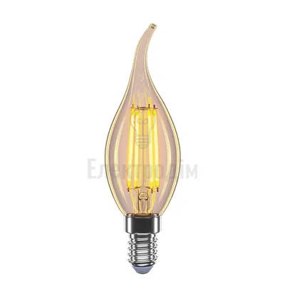 LED лампа VELMAX V-Filament-Amber-C37t, 4W, E14, 2200K, 400Lm 21-42-39 — купити в Електродім