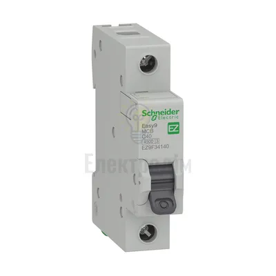 Автоматичний вимикач Schneider Electric EASY9 1P C 40А EZ9F34140 — купити в Електродім
