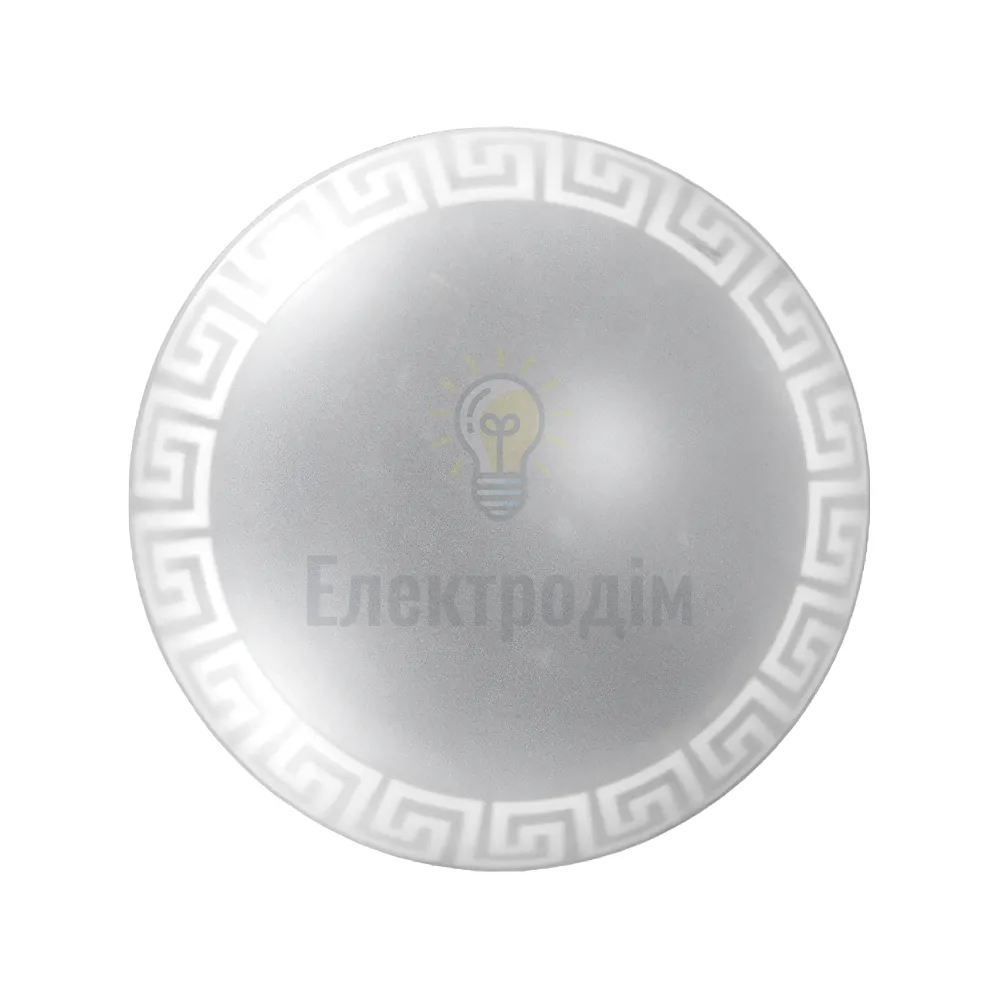 Світильник, скло-метал, Е27, 60W, 300х95мм, IP20, білий, круглий, 38916 36-17-10 