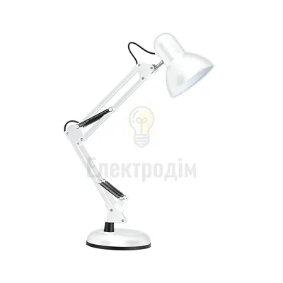Лампа настільна телескопічна Lebron L-TL-Tel, E27, 40W, біла 15-11-80 — купити в Електродім
