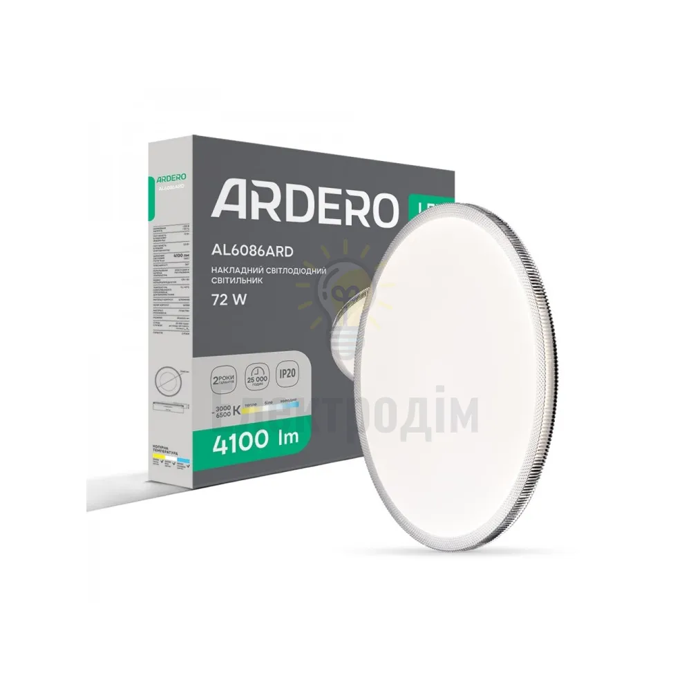 AL6086ARD 72W коло білий 4100Lm 3000K-6500K 460*460*65mm MODA 80491 
