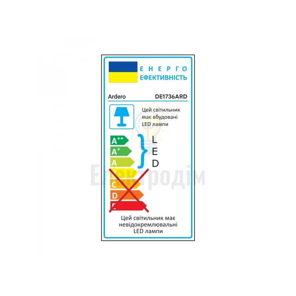 DE1736ARD настільний світильник чорний 9W 2700K-4000K-6500K 550LM , димер, (14.9*14*44.2cm) IP20 80034  - фото 3