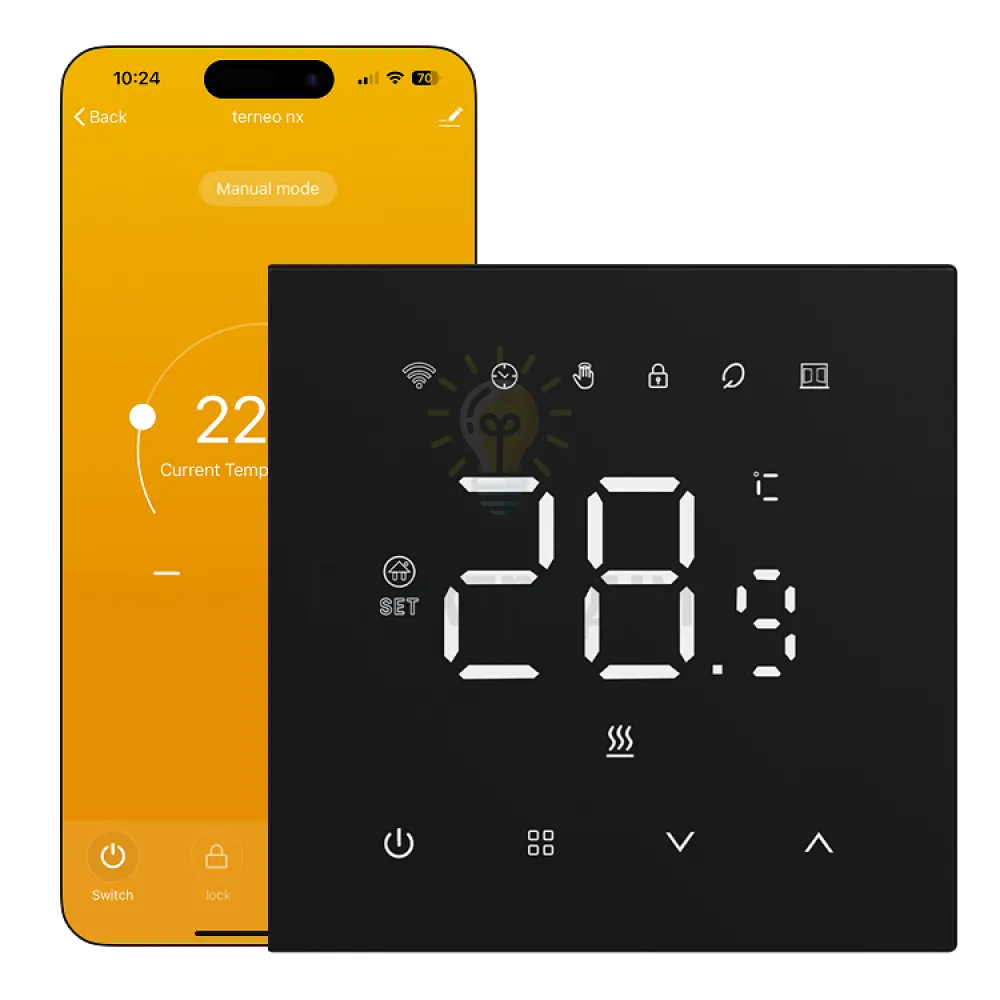 Терморегулятор TERNEO NX (Wi-fi) чорний матовий 98068 