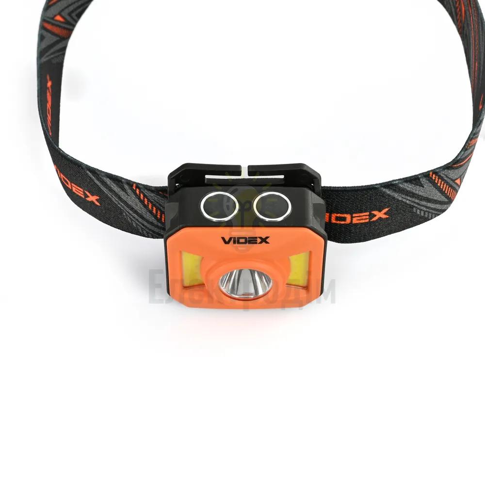 Налобний світлодіодний ліхтарик VIDEX  400Lm 5000K VLF-H085-OR  - фото 2