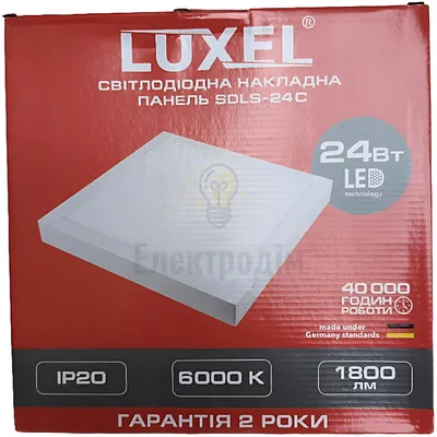 LED Панель накладна  квадрат 24w  6000K IP20 SDLS-24С — купити в Електродім