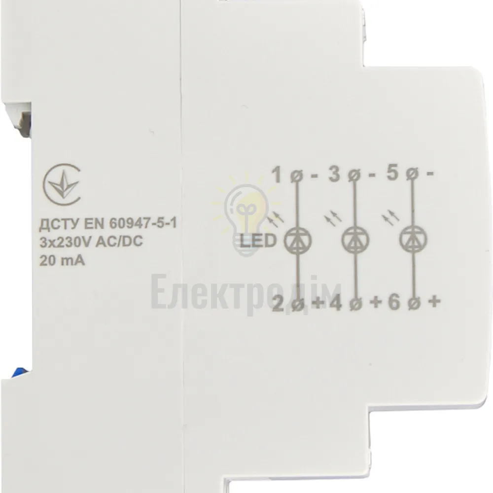 Модульний сигнальний індикатор 230V AC/DC SLD-3 A0140030036  - фото 2