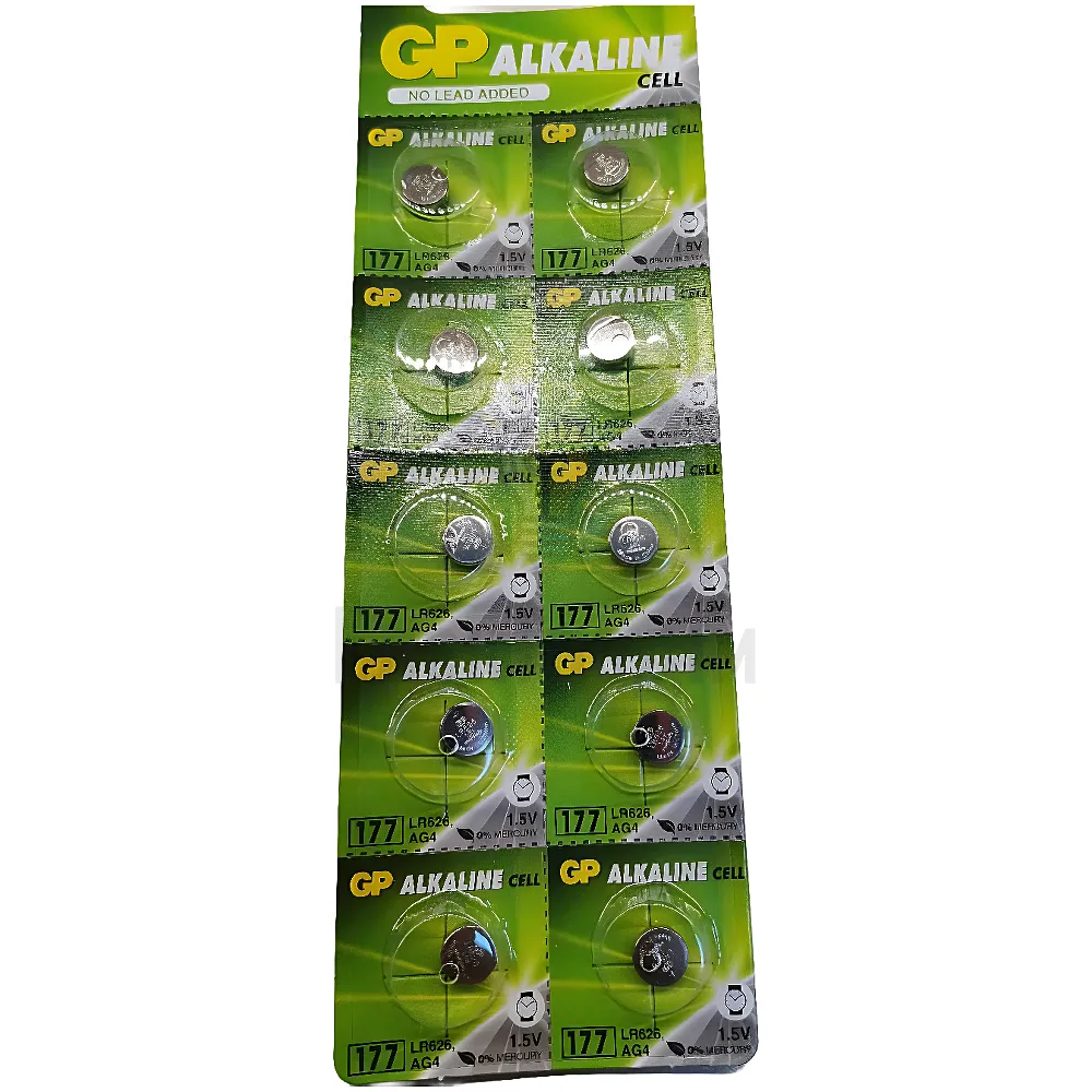 Батарейка GP G4(LR626) (177) GP (блістер-10 шт.) 