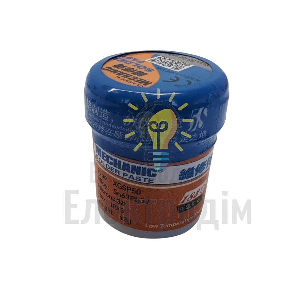 Паяльна BGA паста Mechanic XG-SP50 183°C 42 г 994 