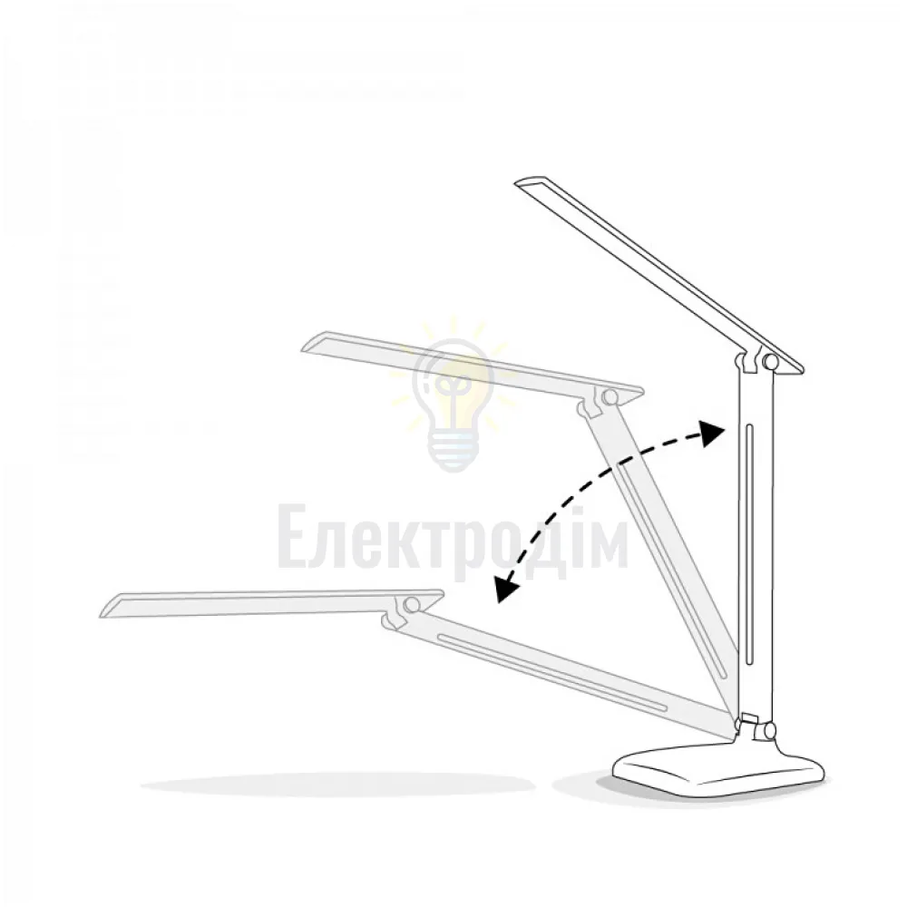 DE1725ARD настільний світильник рожевий 9W 6500К 500 LM (36*15*15cm) IP20 01956  - фото 1
