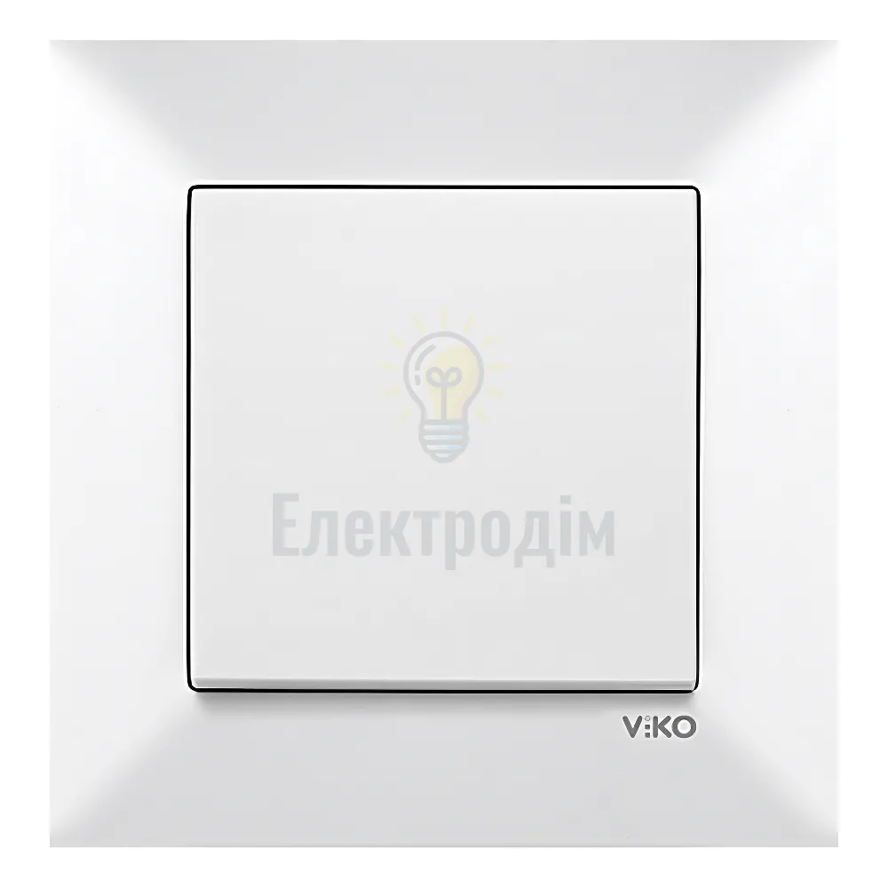 Вимикач 1-кл.  Viko Meridian Білий 90970001-WH 