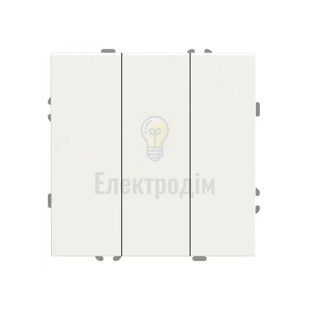 EV113-W вимикач 3-кл., механізм білий 10А Soft 80713  - фото 2