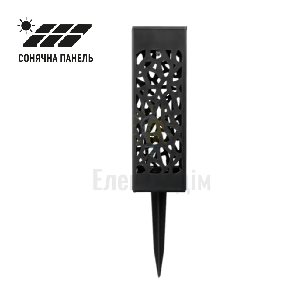 LED світильник LEBRON L-SL-18203, садово-парковий з сонячною панеллю, Ni-MH 100mAh, IP44 15-17-33 