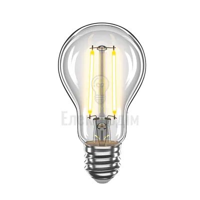 LED лампа VELMAX V-Filament-A60, 2W, E27, 2500K, 200Lm 21-40-05 — купити в Електродім
