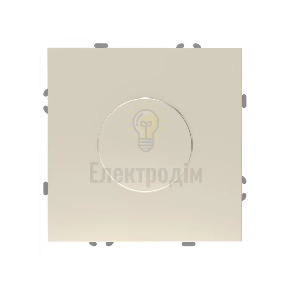 EV111D-C світлорегулятор поворотний для LED 5-100W, механізм шампань Soft 80831  - фото 1