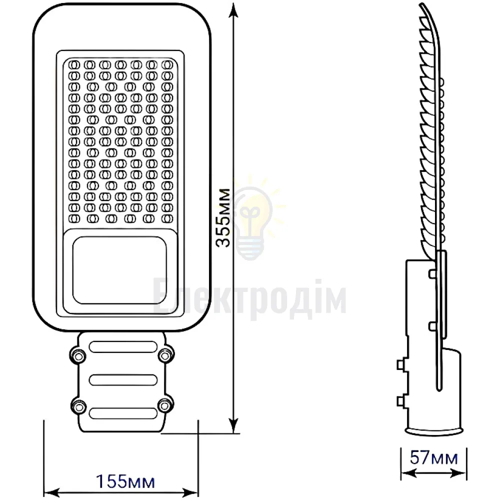 SP3032 50W консольний світильник 6500K 230V IP65 32577  - фото 1