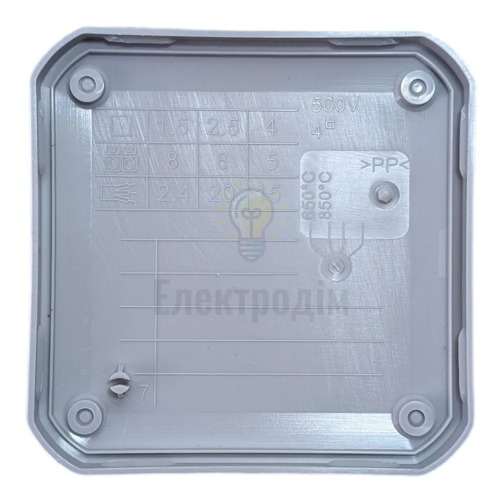 Коробка монтажна для в/п. 100х100х50 мм UEC IP55 98019  - фото 2