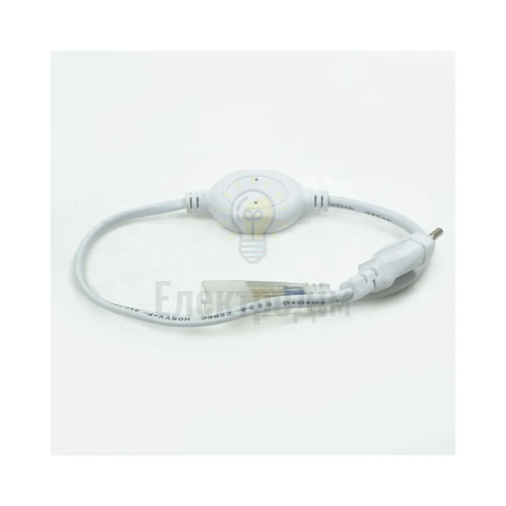 Стрічка 220В # 10/1 220V Адаптер живлення для світлодіодної стрічки 5 mm + коннектор 2 pin 220V 120-2835, IP65 1017824 