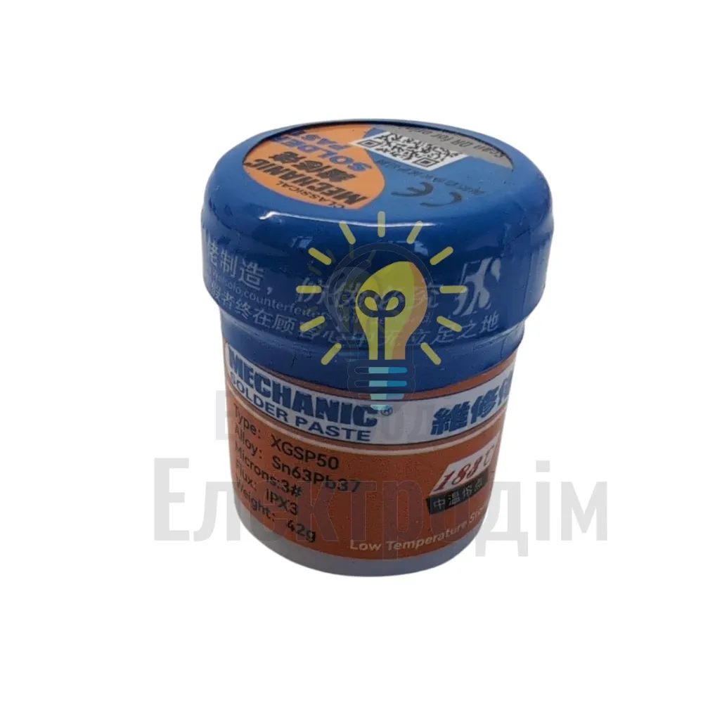 Паяльна BGA паста Mechanic XG-SP50 183°C 42 г 994 