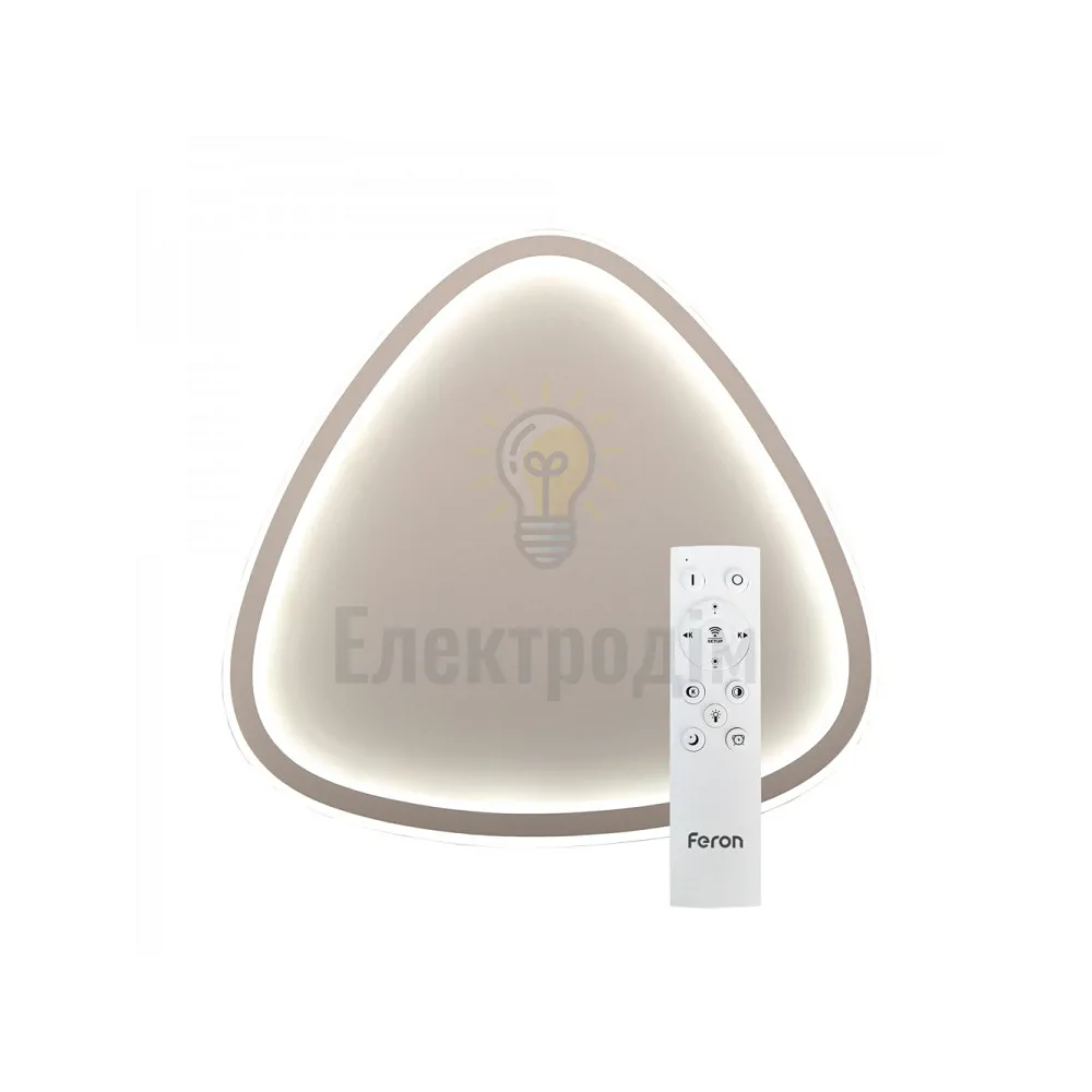 AL6090 60W трикутник, 3840Lm 3000K-6000K 400*400*37mm TRIANGLE 40279  - фото 1