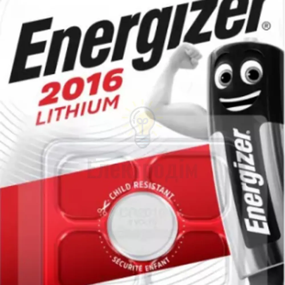 Батарейка ENERLIGHT CR2016 (бл-1шт) Energizer 6352548 