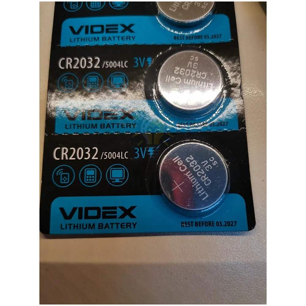 Батарейка Videx CR2032 BLISTER CARD 5шт CR2032 5pc 