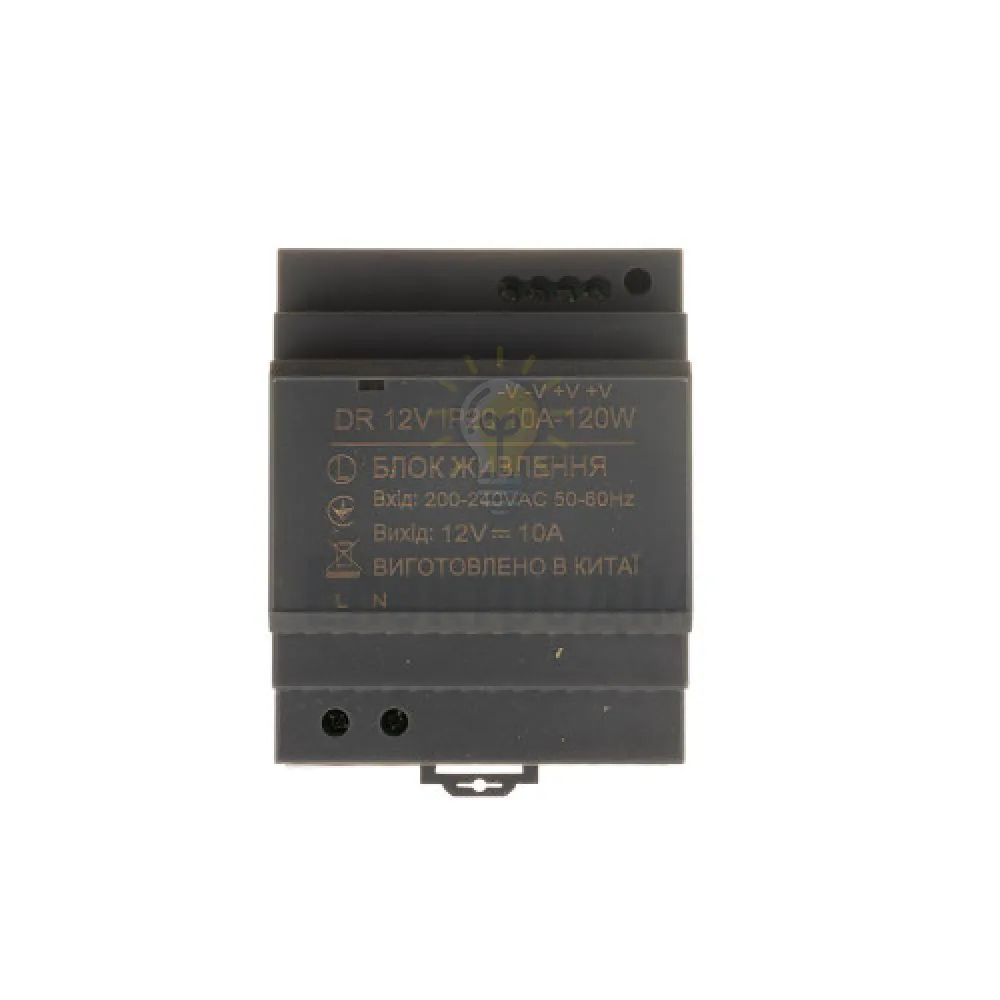 Блок  живлення 12В Блок живлення на DIN-рейку 12V - 10А - 120W DR IP20 1021421  - фото 2