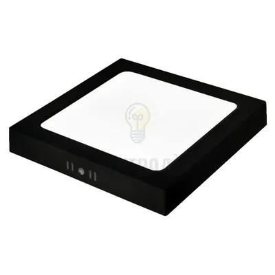 Світильник накладний LED 24W 3CCT 2270Lm ІР20 чорний квадрат 016-084-002-0204 — купити в Електродім