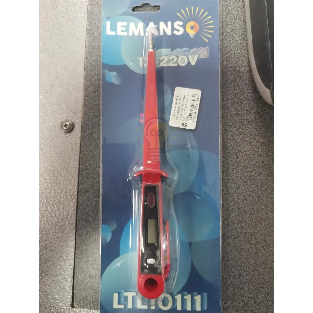 Викрутка - Індикатор напруги 12-220V LEMANSO 4x190мм LTL10115 (LTL10111) 87019 