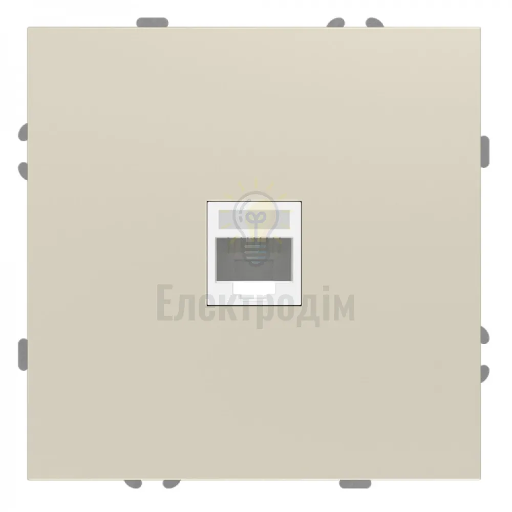ER151PC-C розетка комп’ютерна, механізм шампань Soft 80826  - фото 1