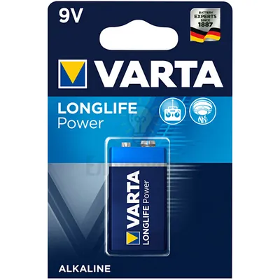 Батарейка VARTA High-Energy 9V (блістер-1 шт.) 4922121411 — купити в Електродім