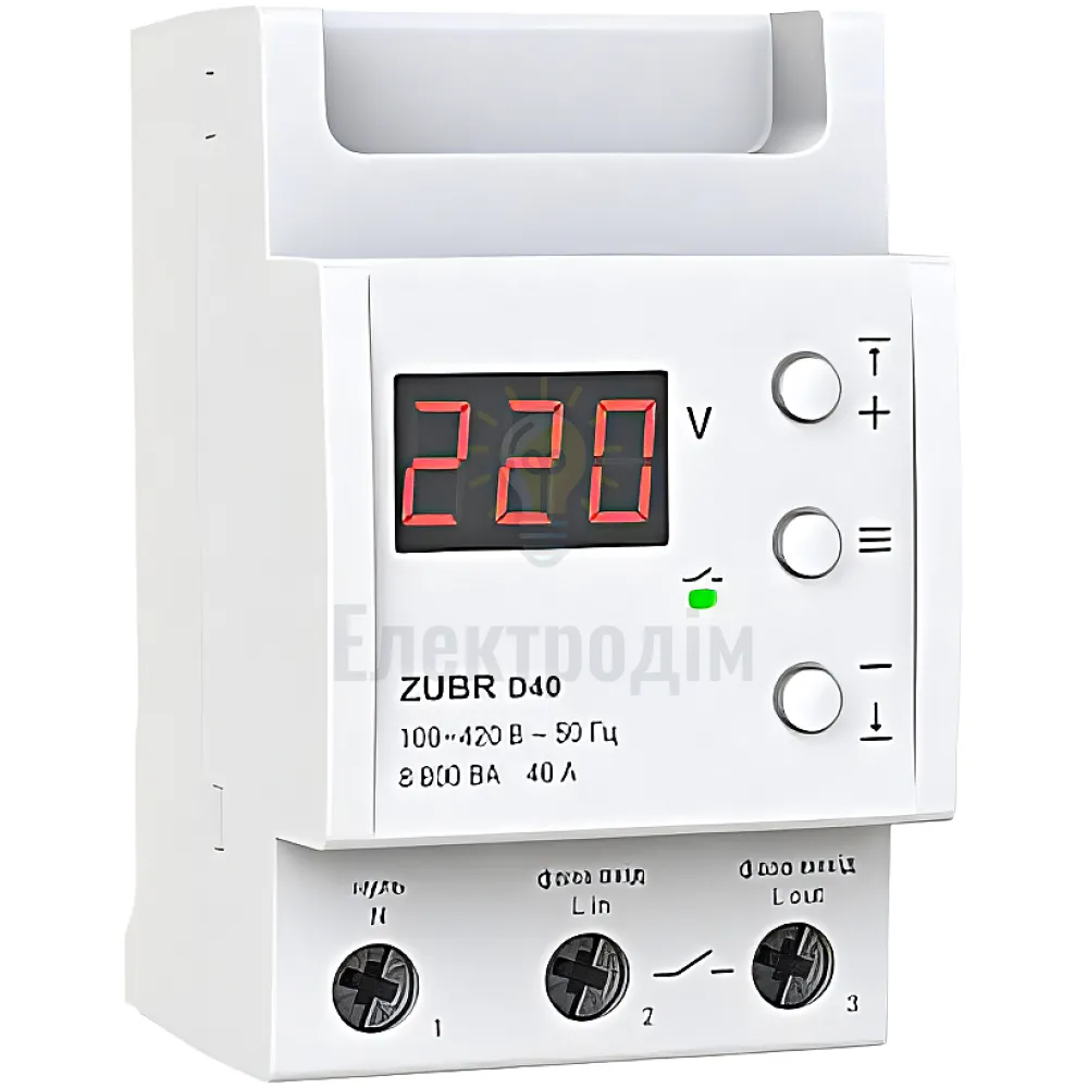 ZUBR Реле напруги 1ф D40 