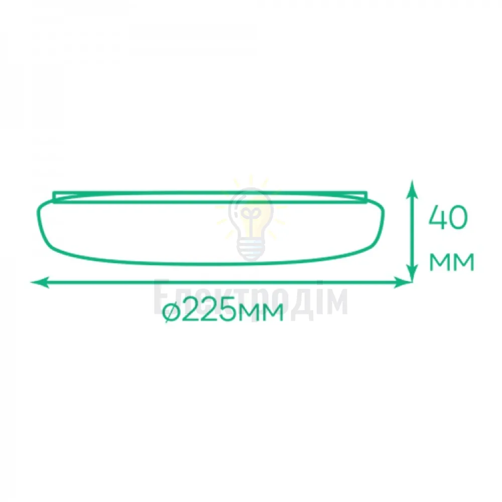 AL708ARD 32W коло накладний 3200Lm 5000K 225*40mm 80003  - фото 2