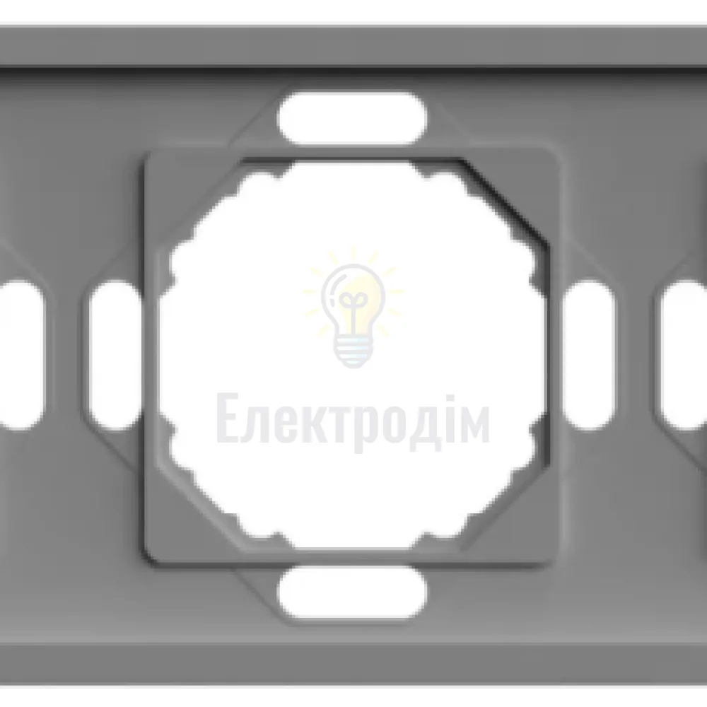 EF103-G рамка 3-місна універсальна сірий Soft 80782 