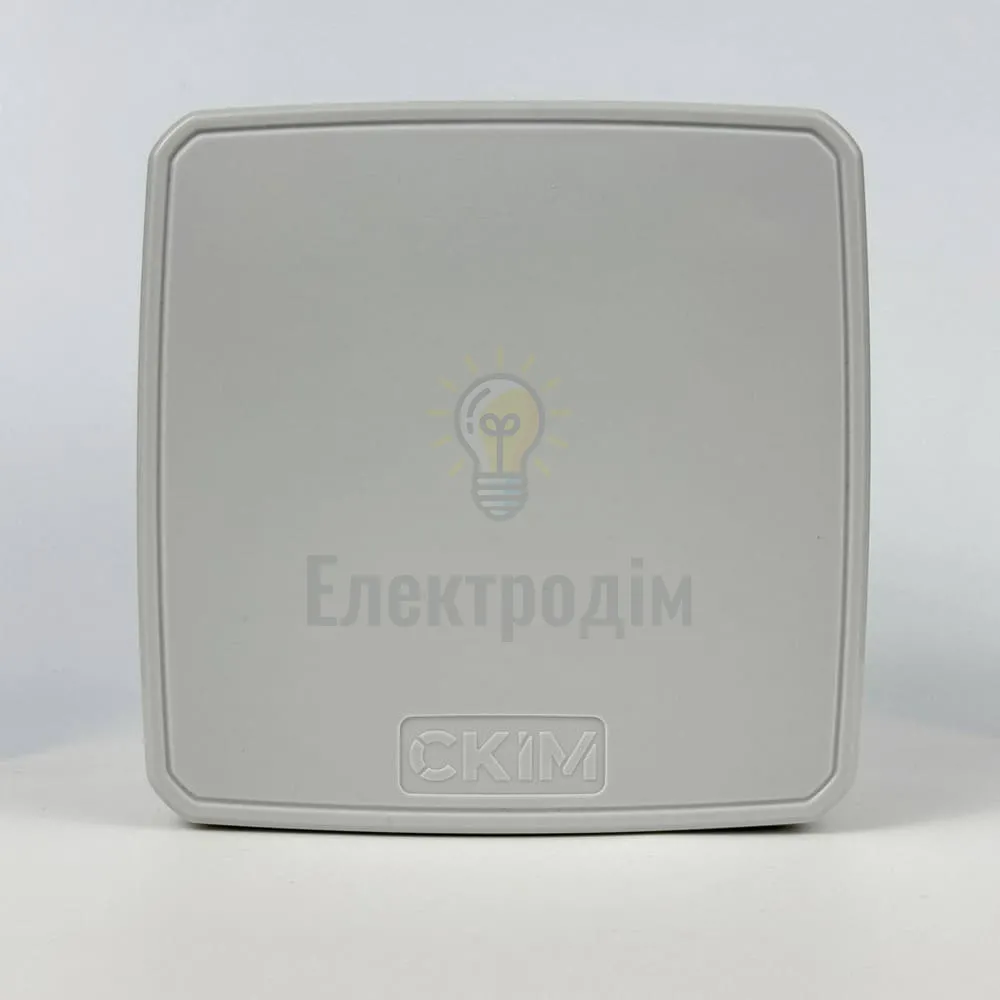 Коробка розподільча СКІМ 114х114х54 (KH115-1) без отвор+лапки, сіра (2/108шт) ІР66зподільча СКІМ KH115 114х114х54 сіра IP65 B1102011  - фото 1