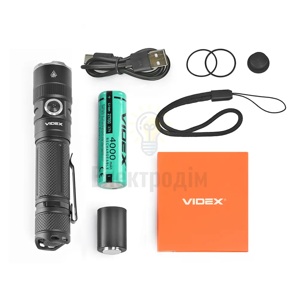Портативний світлодіодний ліхтарик VIDEX VLF-A231Z 1500Lm 5000K VLF-A231Z  - фото 6