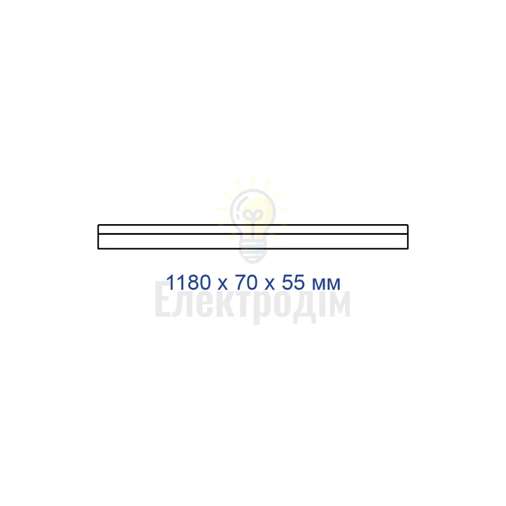 AL4020 48W 4000К, 230V, IP40, лінійний світильник, чорний 01860  - фото 3