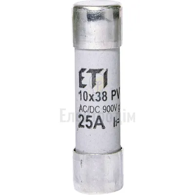 Запобіжник CH 10x38 gPV 25A 900V (30kA) 2625109 — купити в Електродім