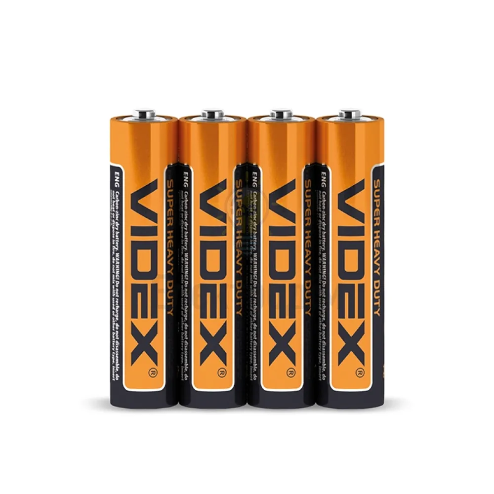 Батарейка Videx солевая R03P/AAA (4шт.) R03P/AAA 4pcs S 