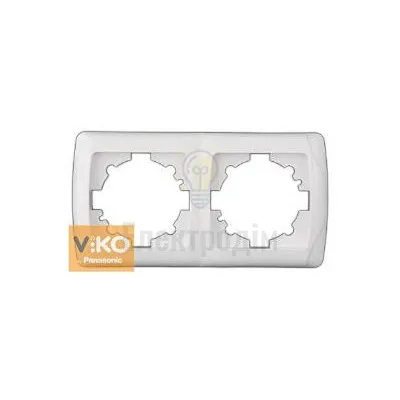 Рамка Vi-Ko CARMEN білий 2-а вертикальна 90571002 — купити в Електродім