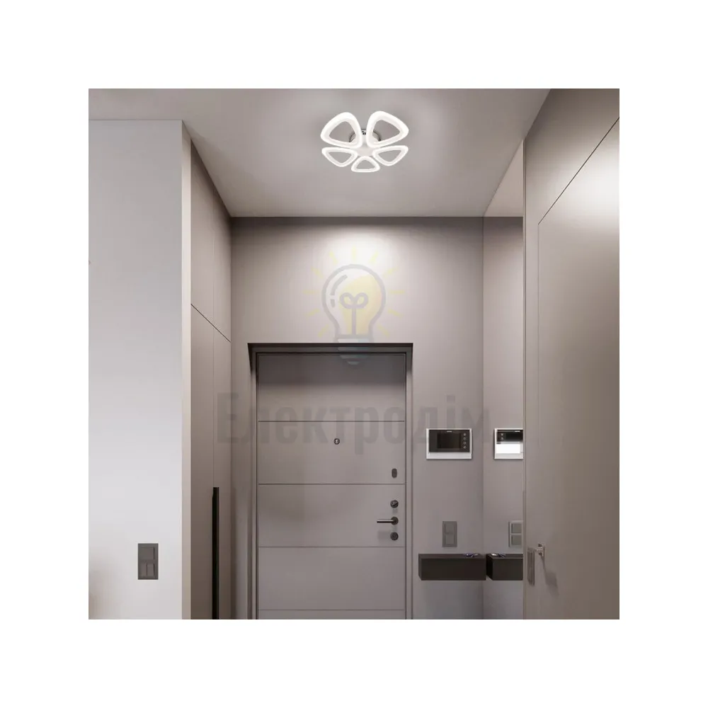 AL6555ARD 50W 5300Lm 5000K 460*460*75mm білий CLOVER 80500  - фото 1