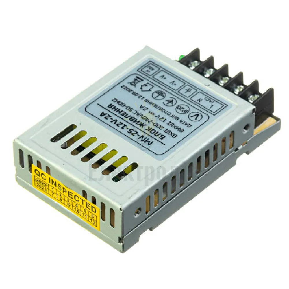 Блок  живлення 12В MN Блок живлення MN 2А - 25W 1013395  - фото 2