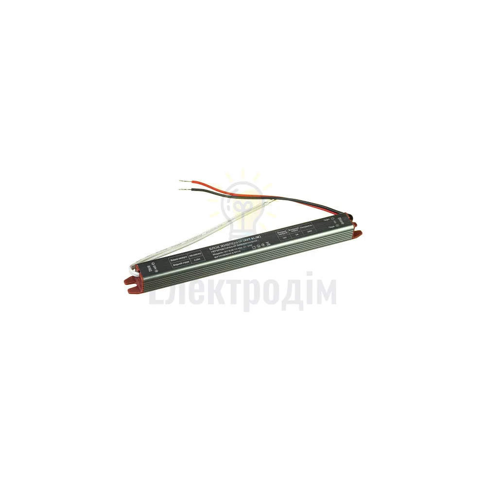 Блок  живлення 12В AVT SLIM AVT SLIM IP20 2А - 24W 1021910  - фото 1