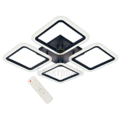 LED світильник VELMAX V-СL-NAOMI-S, max 65W, 3000K-6500K, 4500Lm, пульт ДК 23-43-46 — купити в Електродім