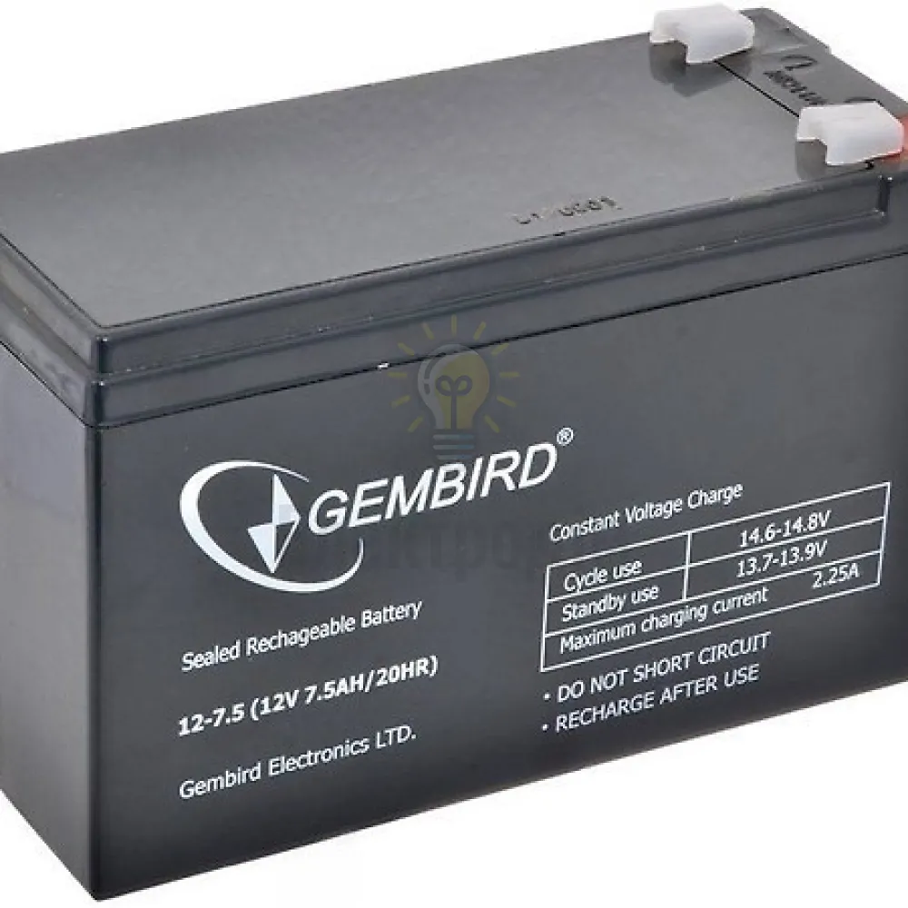 Акумулятор 12V 7,5Ah BAT-12V7.5AH Energenie Gembird BAT-12V7.5AH 