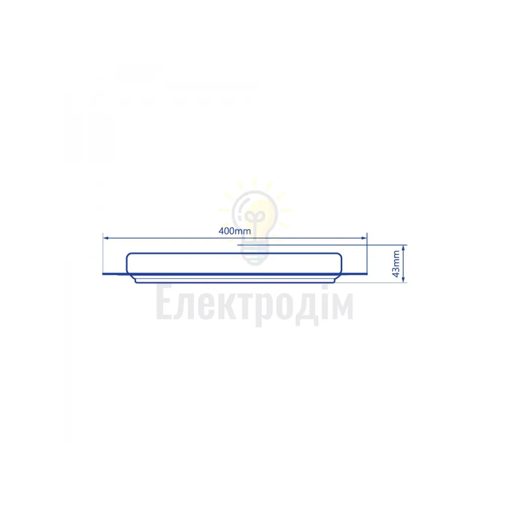 AL6080 70W квадрат, 4480Lm 3000K-6000K 400*400*37mm SQUARE 40278  - фото 2