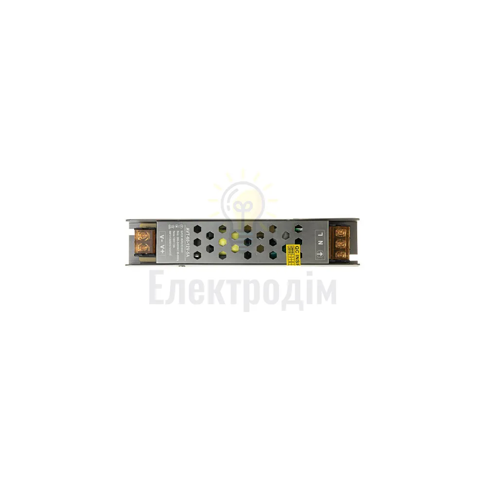 Блок  живлення 12В AVT 12V IP20 5А - 60W 1019865  - фото 4